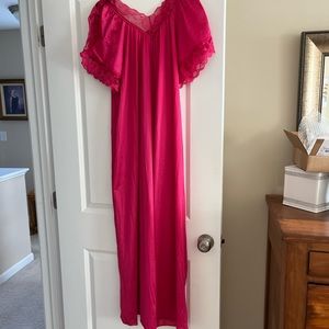 Ladies red nightgown.